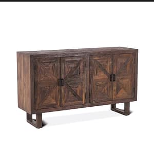 New Wooden Classic Console & Mirror Set