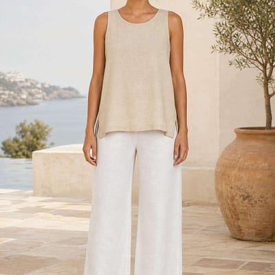 Dune Linen Tank - Image 1